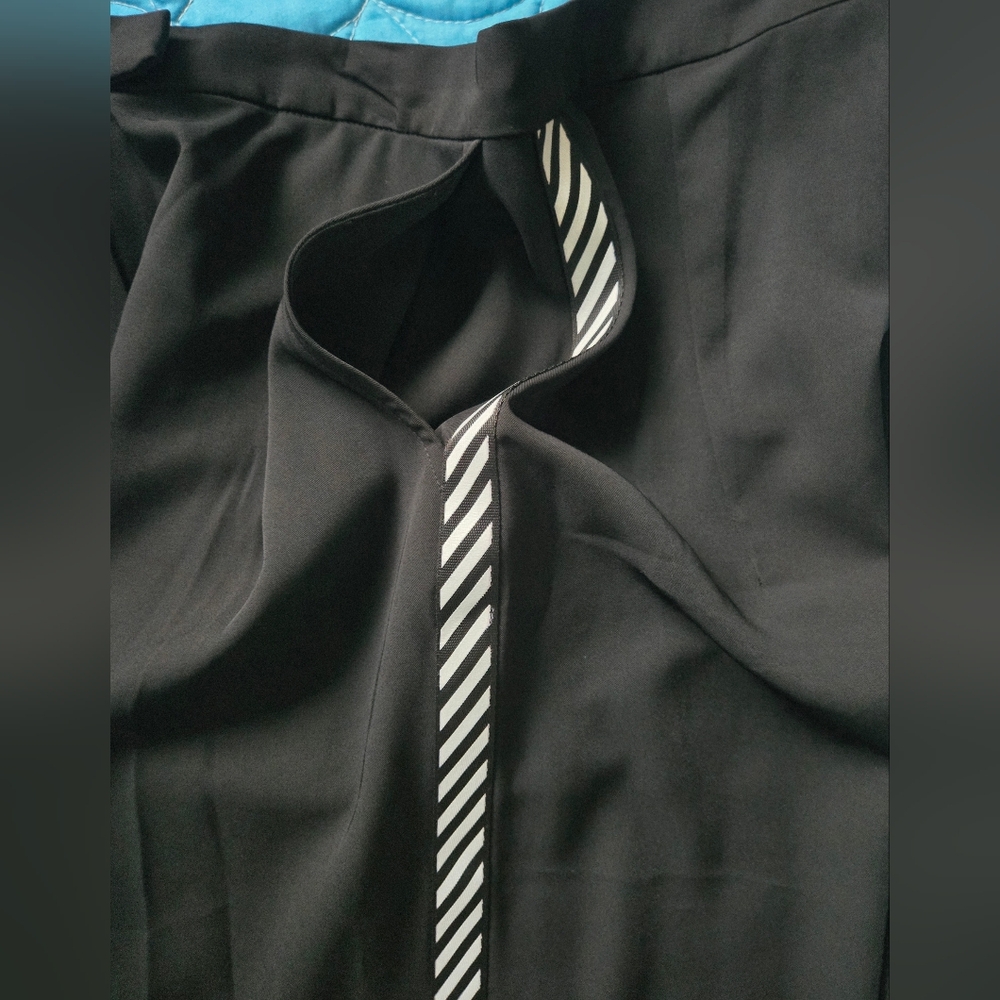 Mistress Rocks Black 'Charge' Trousers with Chevron Side Stripes ~ NWT - Picture 13 of 16